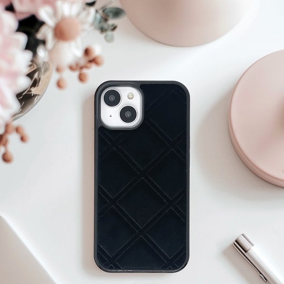 ベルベットクロスチェックiphoneケース