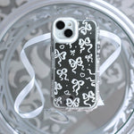 ファンシーリボンミラーiphoneケース