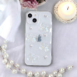 ピュアリボンパールクリアiphoneケース