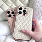 クラシックキルティングレザーiphoneケース