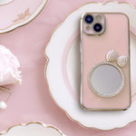 リボンビジューミラーiphoneケース