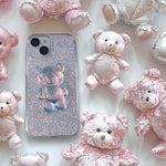 くまさんグリップスタンド付きiphoneケース