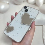 ハートクリアミラーiphoneケース