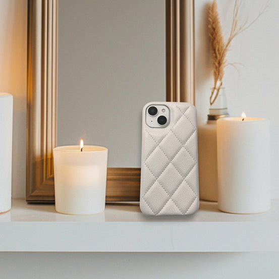 エレガントキルティングレザーiphoneケース