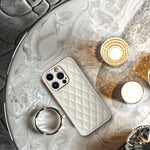 クラシックキルティングレザーiphoneケース