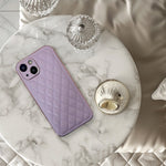 クラシックキルティングレザーiphoneケース