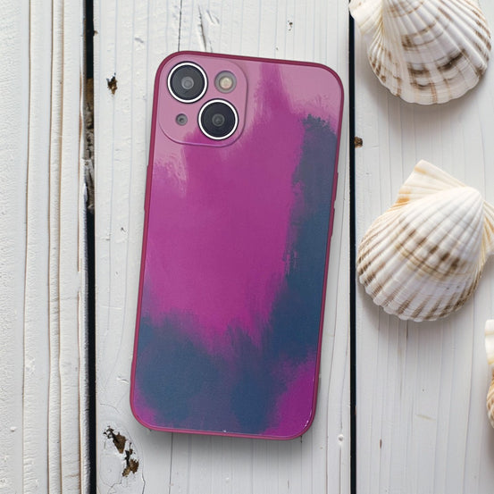 水彩マーブルiphoneケース