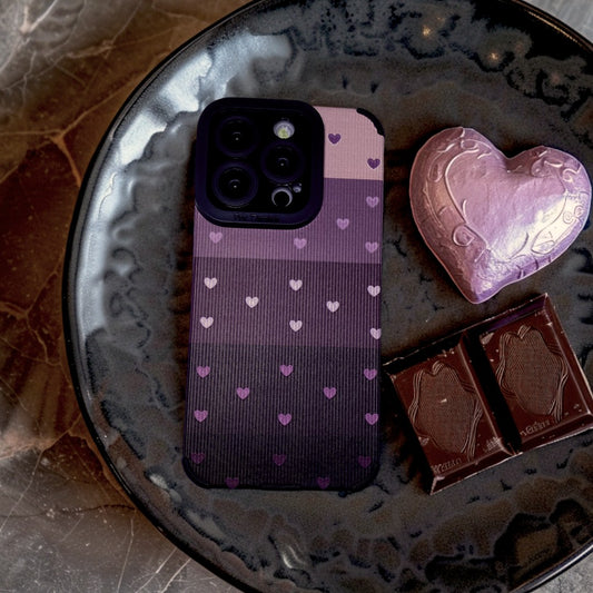 グラデーションハートiphoneケース