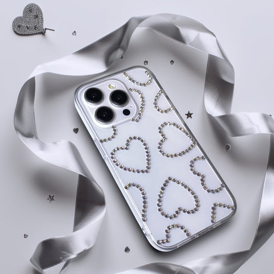 ジュエルハートクリアiphoneケース