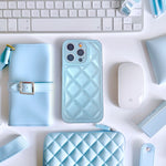 キルティングレザーiphoneケース