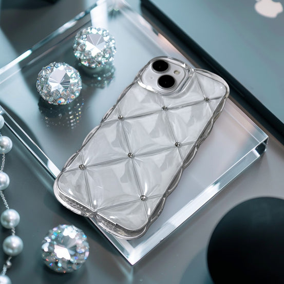 クリアキルティングiphoneケース