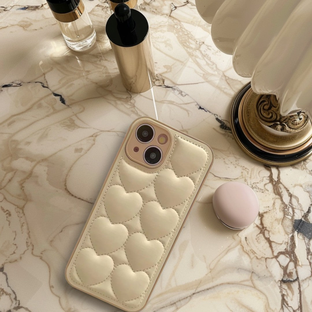 エンボスハートiphoneケース