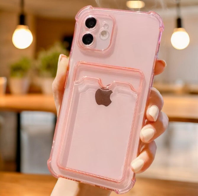 推し活クリアポケットiphoneケース