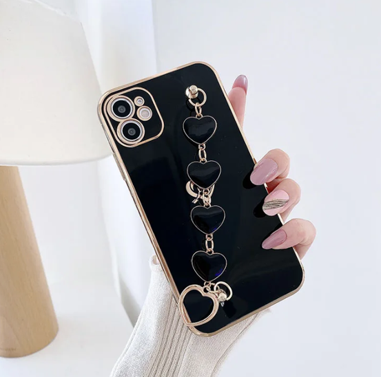 ブライトハートチェーンiphoneケース