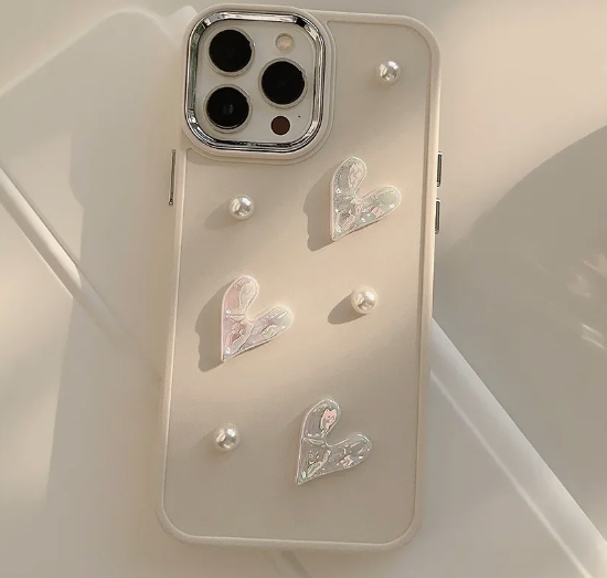 スイーツパールハートiphoneケース