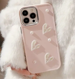 スイーツパールハートiphoneケース
