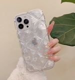 クリアキルティングiphoneケース