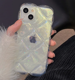 クリアキルティングiphoneケース