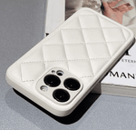 キルティングレザーiphoneケース