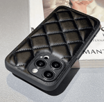 キルティングレザーiphoneケース