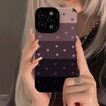 グラデーションハートiphoneケース