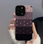 グラデーションハートiphoneケース