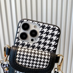 千鳥格子withカードホルダーiphoneケース