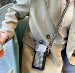 千鳥格子withカードホルダーiphoneケース