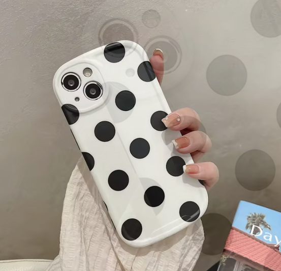 ポルカドットiphoneケース