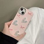 スイーツリボンハートiphoneケース