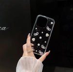 パールリボンクリアiphoneケース