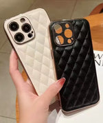 クラシックキルティングレザーiphoneケース