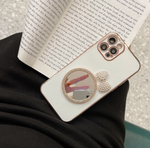 リボンビジューミラーiphoneケース