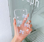 ピュアリボンパールクリアiphoneケース