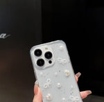 パールリボンクリアiphoneケース