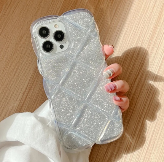 クリアキルティングiphoneケース