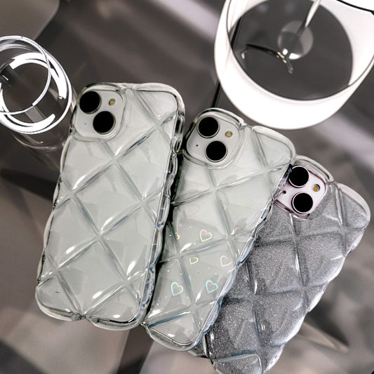 クリアキルティングiphoneケース