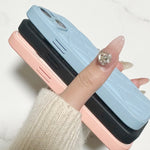 キルティングレザーiphoneケース