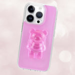 くまさんグリップスタンド付きiphoneケース