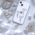 ファンシーリボンクリアiphoneケース