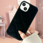 ベルベットクロスチェックiphoneケース